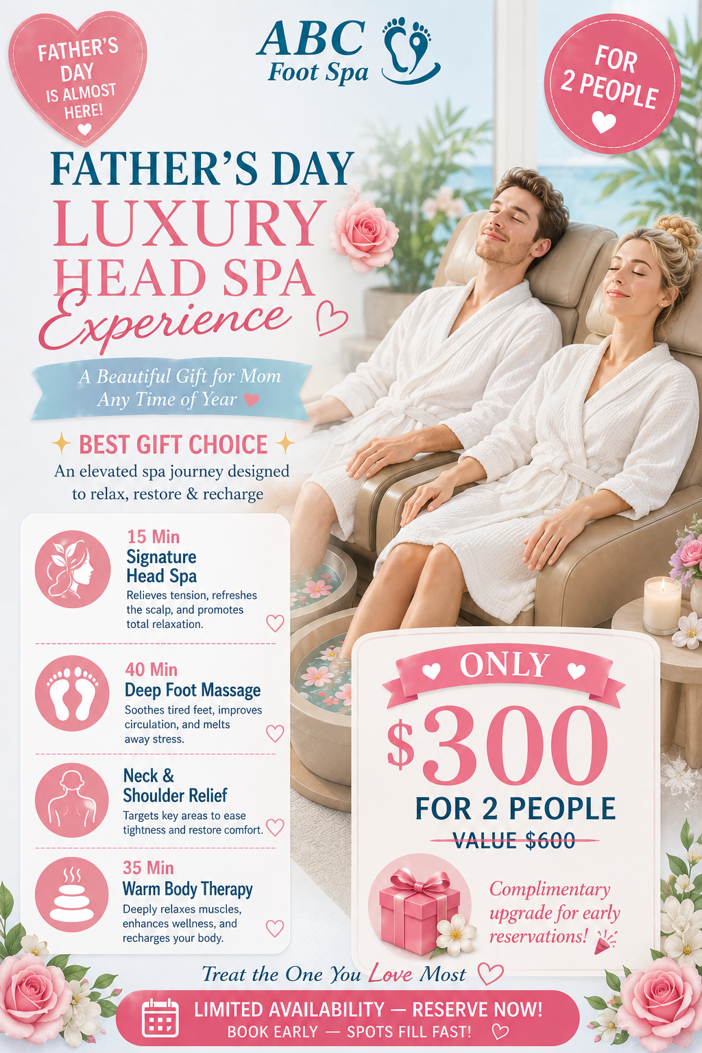 90min Father’s Day Luxury Head Spa Experience