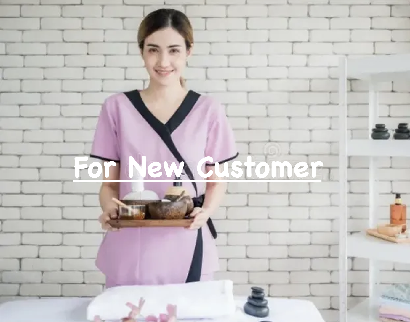 60 min Couple massage with hot stone hot towel