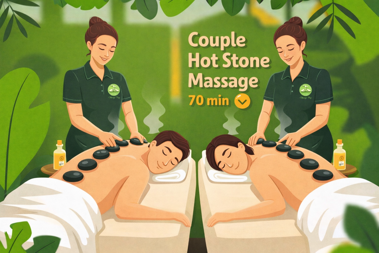 70min Couple Hot Stone Massage 