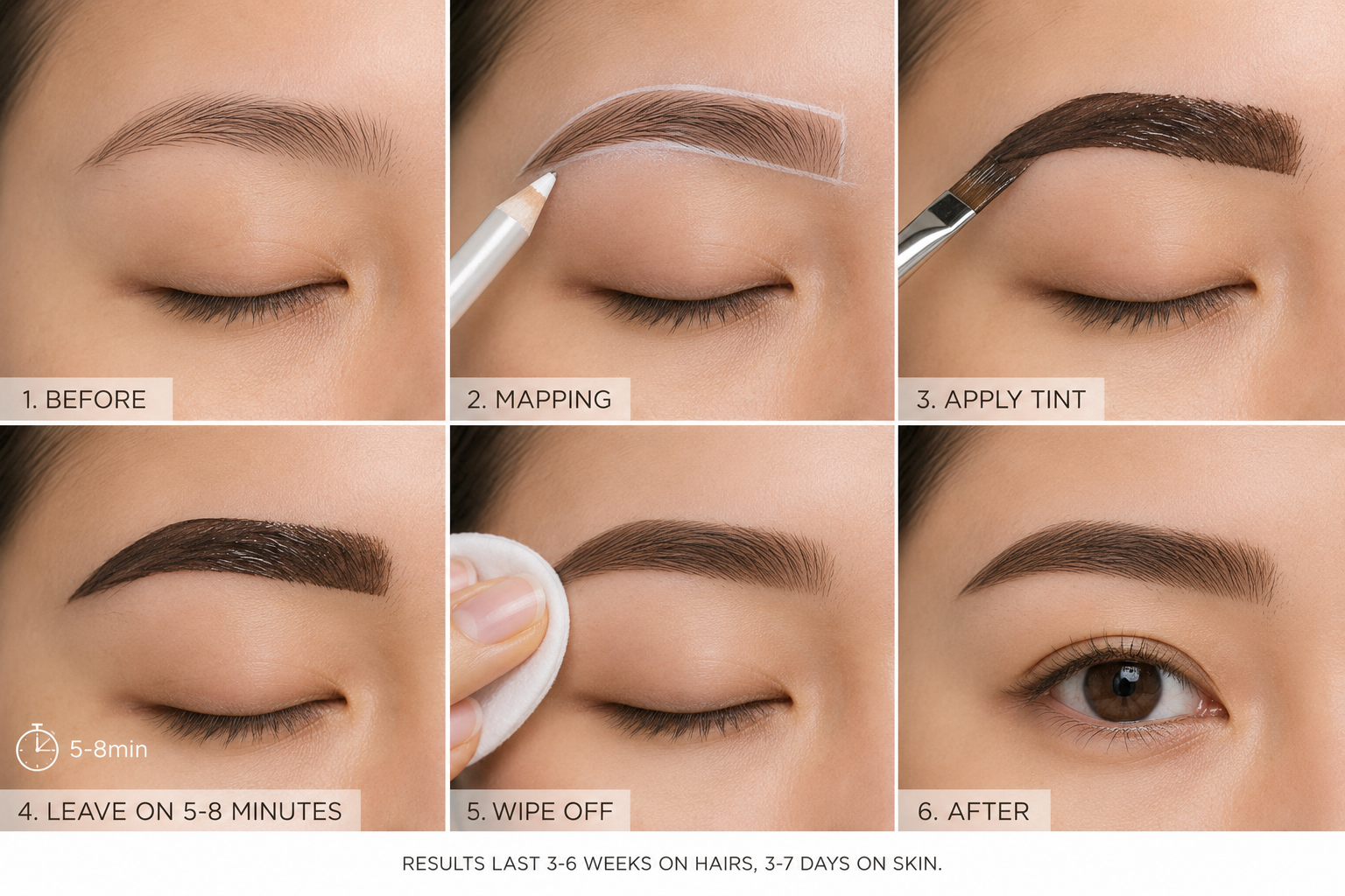 30min Brow wax +Tint