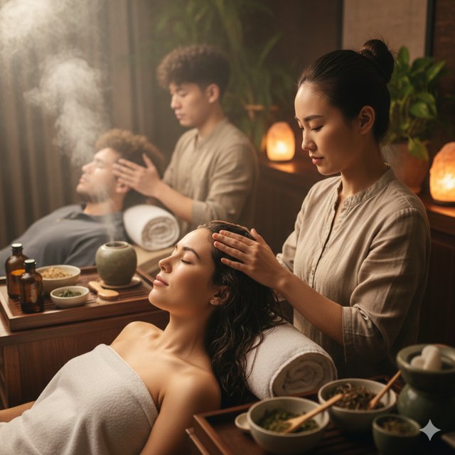 75 mins 5-Sensory  Head Spa Treatment