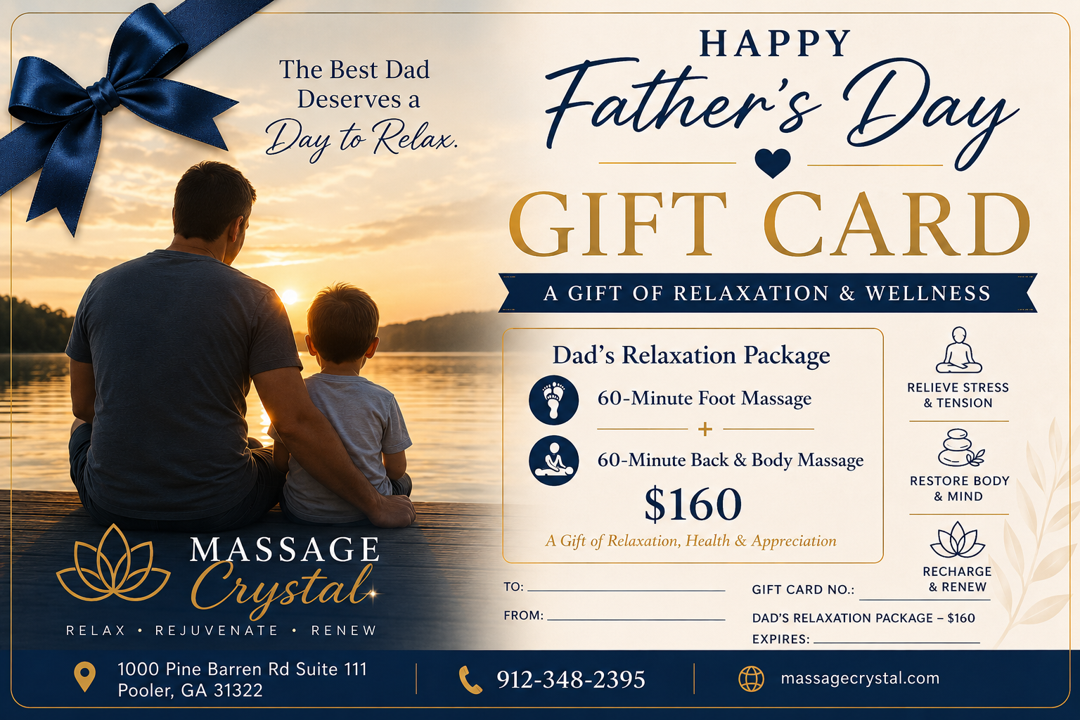 120Mins Dad's Relaxation Package