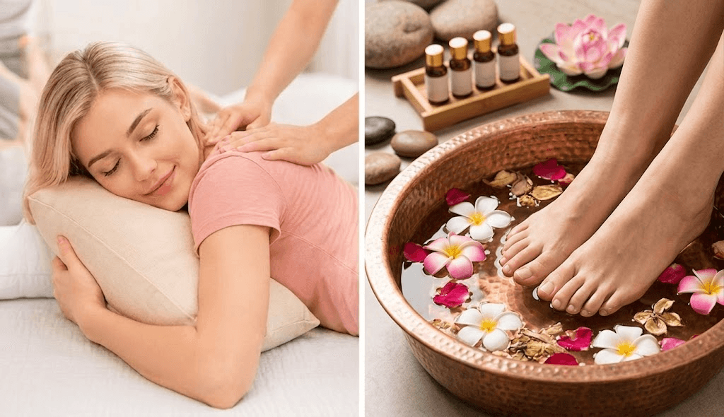 50min 🌸💕 Mom's Relax Combo: 20min Head Spa + 30min Foot + Back & Chest